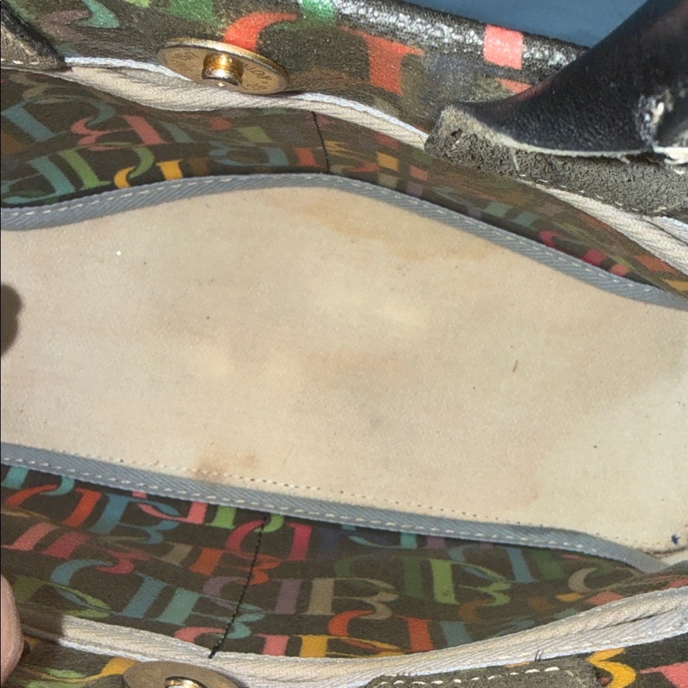 Dooney & Bourke Multicolor Logo Satchel - Picture 6 of 10
